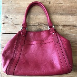 Cole Haan Red Leather Handbag/Purse